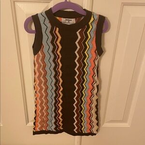 Missoni Multicolor Zigzag Knit Top